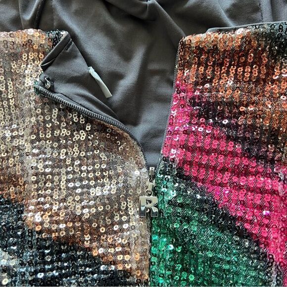 ROTATE BIRGER CHRISTENSEN Anastacia Sequined Mini Dress Size 2 US. - Picture 6 of 10